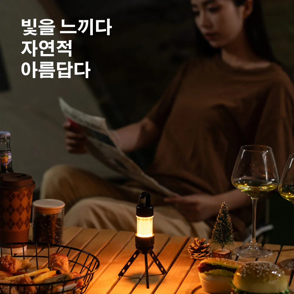 미니 캠핑 조명 세트, 야외 캠프 조명 랜턴, 비상 손전등, 휴대용 USB 충전, 다기능 텐트 조명, Ml4