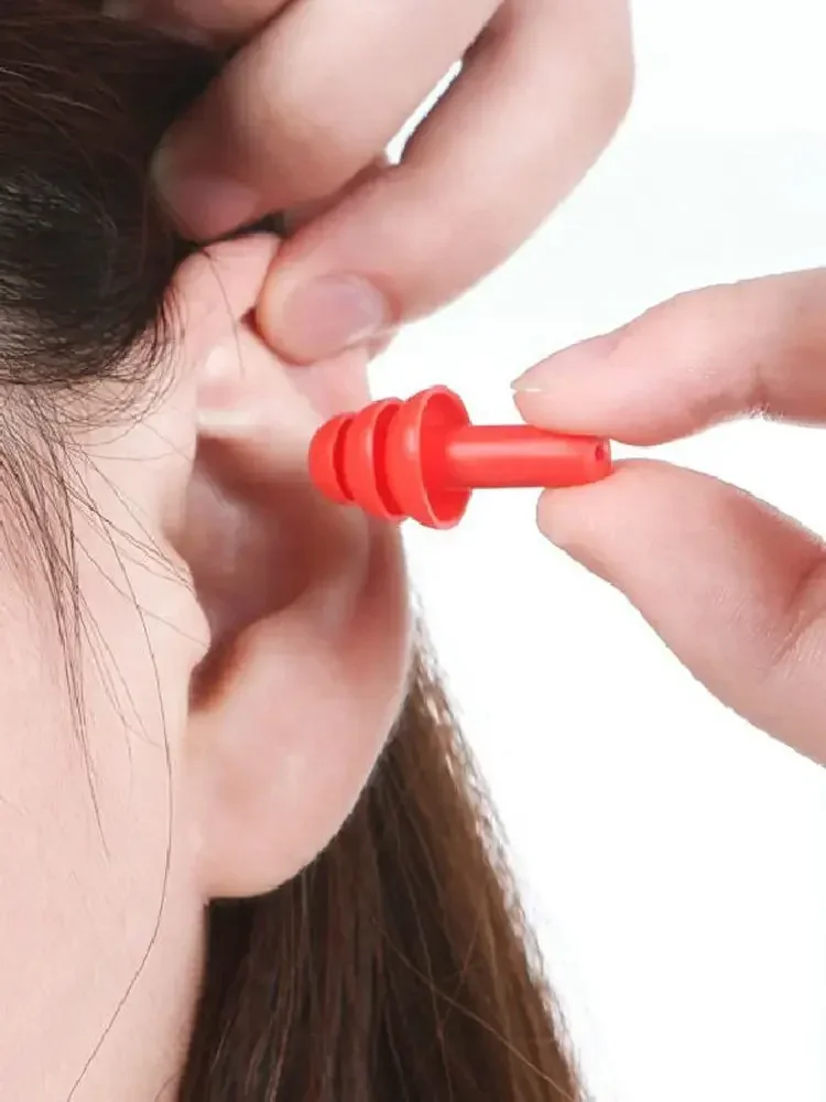 코골이 귀마개 Sleep & Snoring 10PCS Ear Plugs Sound Insulation Waterproof Silicone Ear Protection Earplugs Anti-noise Sleeping Plug