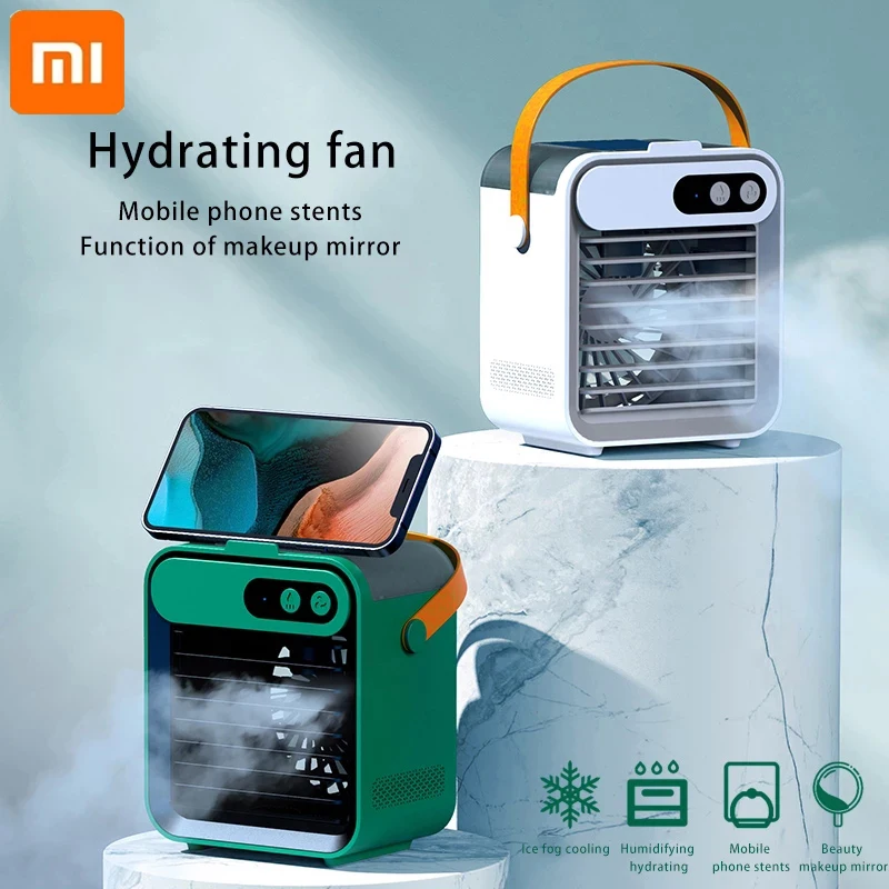 

Xiaomi Portable Air Conditioning USB Air Cooler Mini Fan Mobile Humidification 2400 MAh Portable Water Cooled Air Conditioning