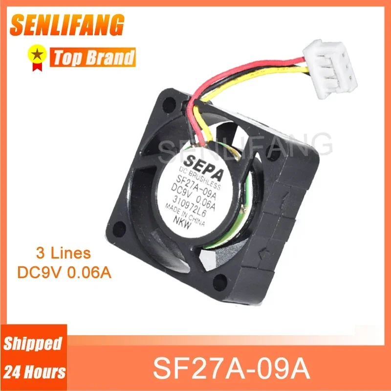 Três Linhas Ventilador de Refrigeração para Sepa Sf27a09a Dc9v 0.06a 30*30*10 mm Novo