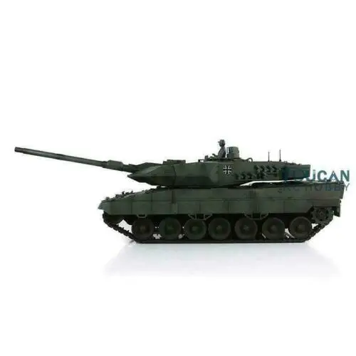 Gift Heng Long 1/16 Green 7.0 Plastic Leopard2A6 RC Tank 3889  360 Turret Rotating Smoke Effect Military Boy Toys TH17598-SMT7 4