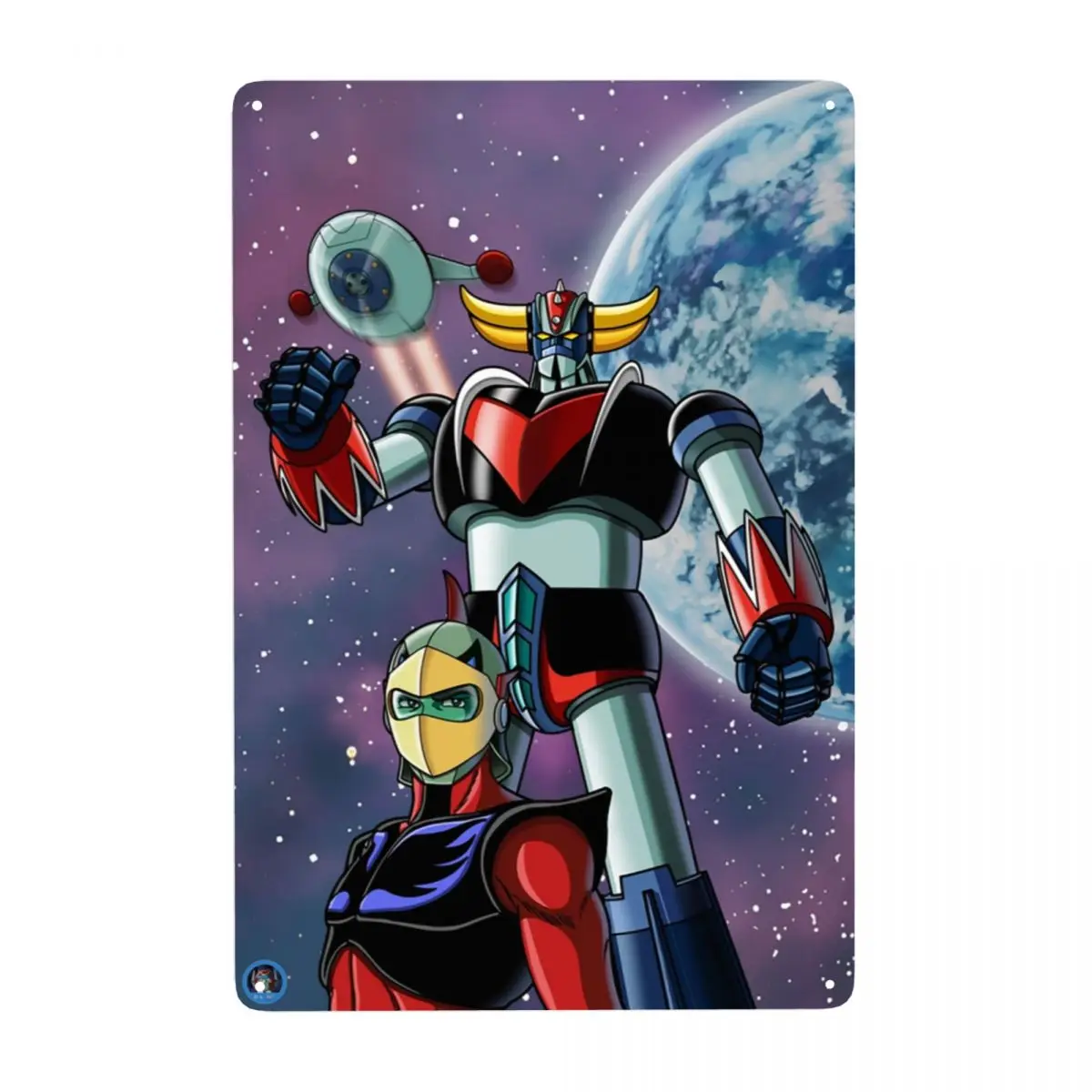 Grendizer Goldrake Ufo Robot Metal Sign Anime Manga Tin Segni Decorativi Targa Gate Garden Yard Man Cave Bar Wall Art Decor
