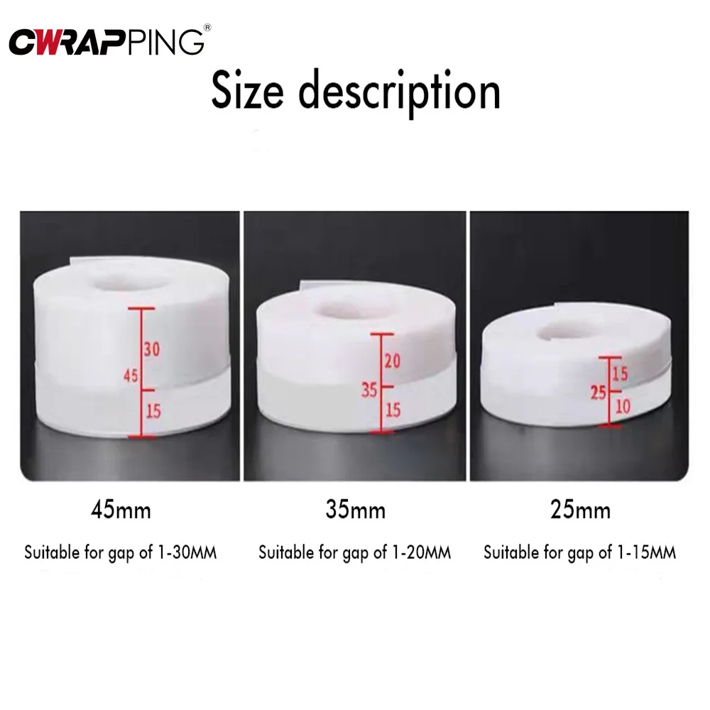 Door Draft Stopper Window Seal Strip Stop Cockroach Silicone Weather Stripping Fo Keep Home Warm Dust Free Bathroom Accessories