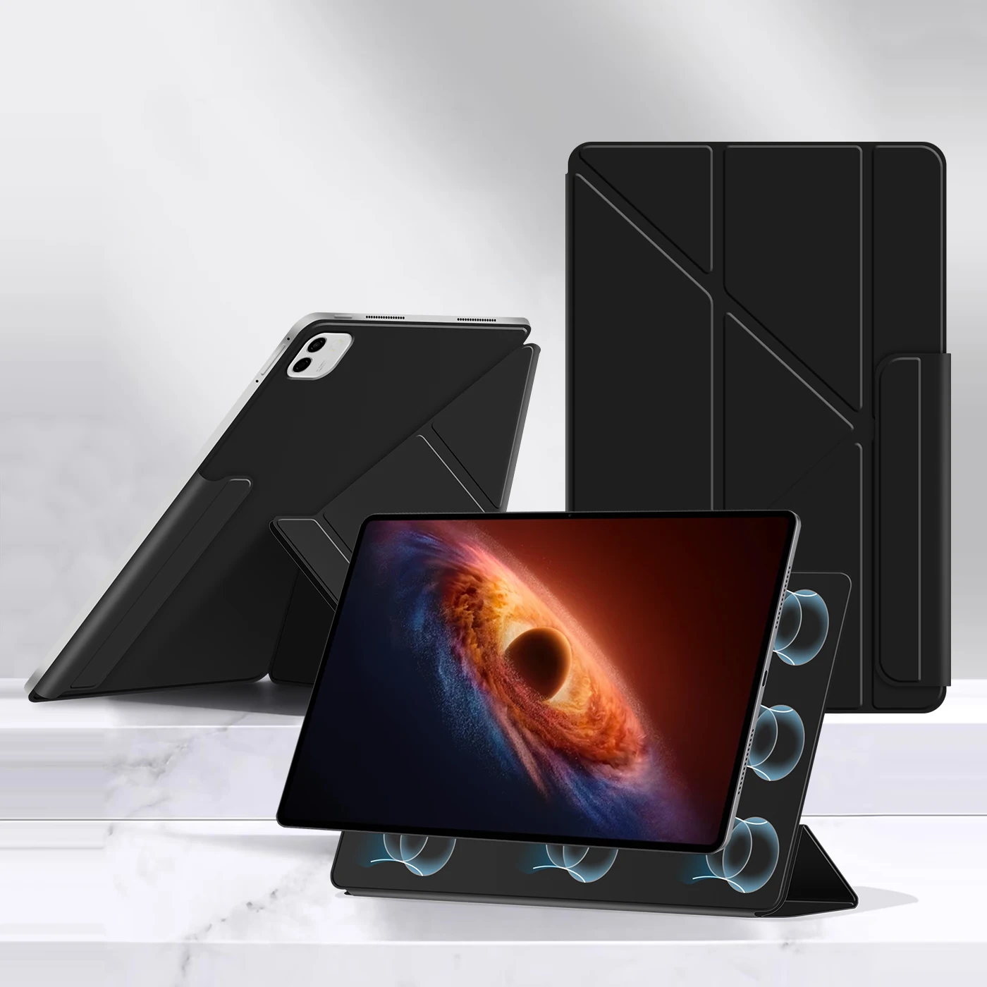 Sleek Magnetic Tablet Case with Smart Book Cover