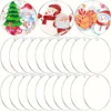 20pcs Clear Round Acrylic Christmas Ornament 3inches DIY Blank Round Acrylic Ornament Transparent Circle Discs For Christmas 1