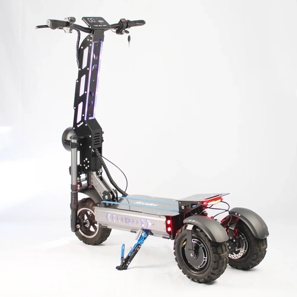 Rooder Foldable 6000W Dual Motor 60v 65ah11 Inch Three Wheel Powerful Adult Electric Scooter China Warehouse