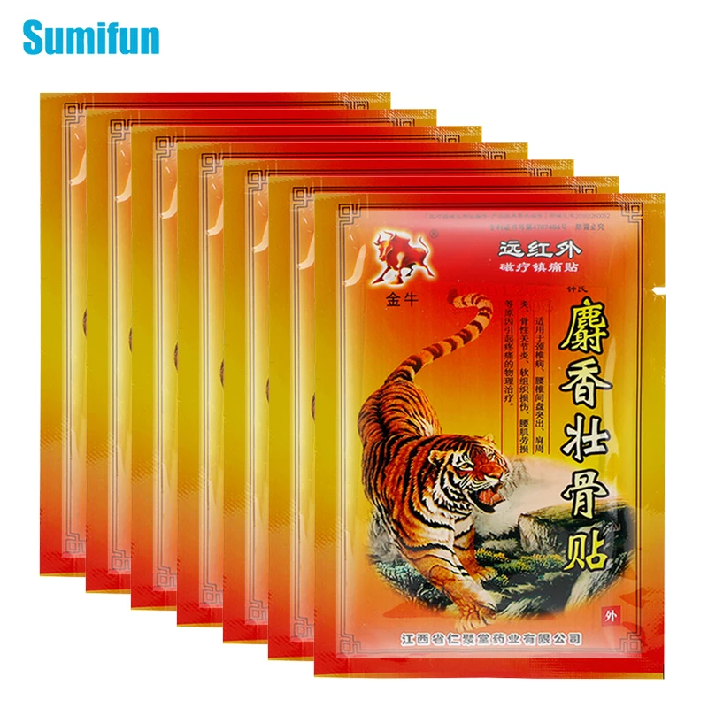 

80Pcs/Set Hot Sale Tiger Analgesic Patches Knee Joint Muscle Pain Relief Sticker Rheumatoid Arthritis Inflammation Ache Plaster