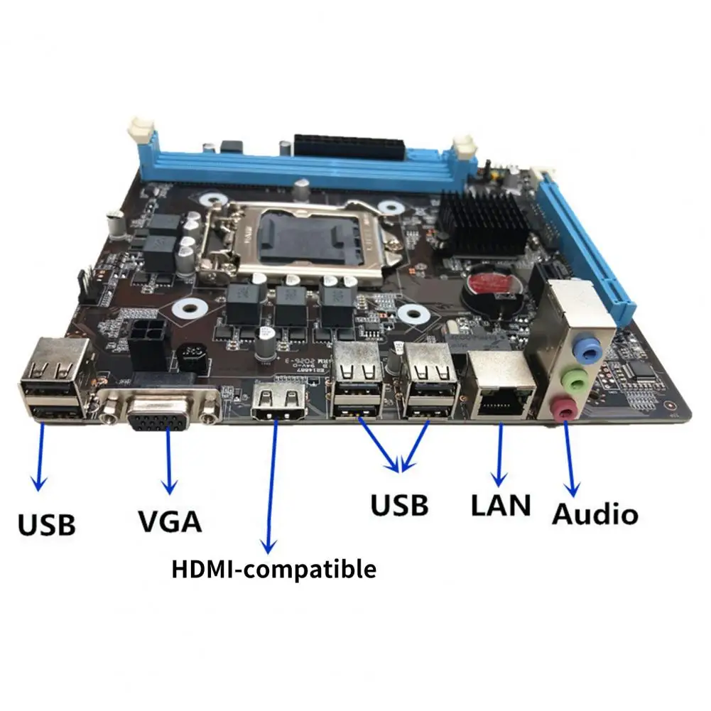 H55-1156 ũž  PCIE 16X DDR3 LGA1156 μ , I3 530 I5 650 I7 870 CPU ̹ κ
