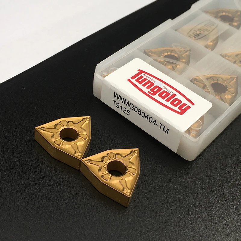 

100% Original 10PCS WNMG080408 TM T9125 High Quality Carbide Inserts Turning Tool Metal CNC WNMG80404 For Steel Parts
