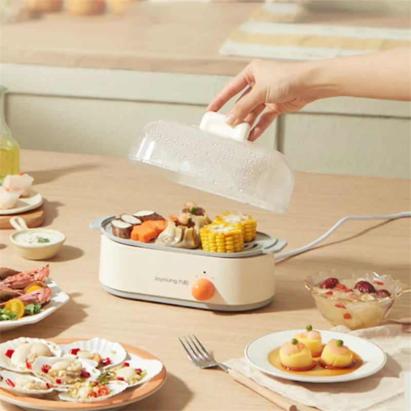 Household Steamer Electric Steam Pot Household Small Electric Food Steamer Mini Portable Breakfast Machine Multi-functional Cooker
