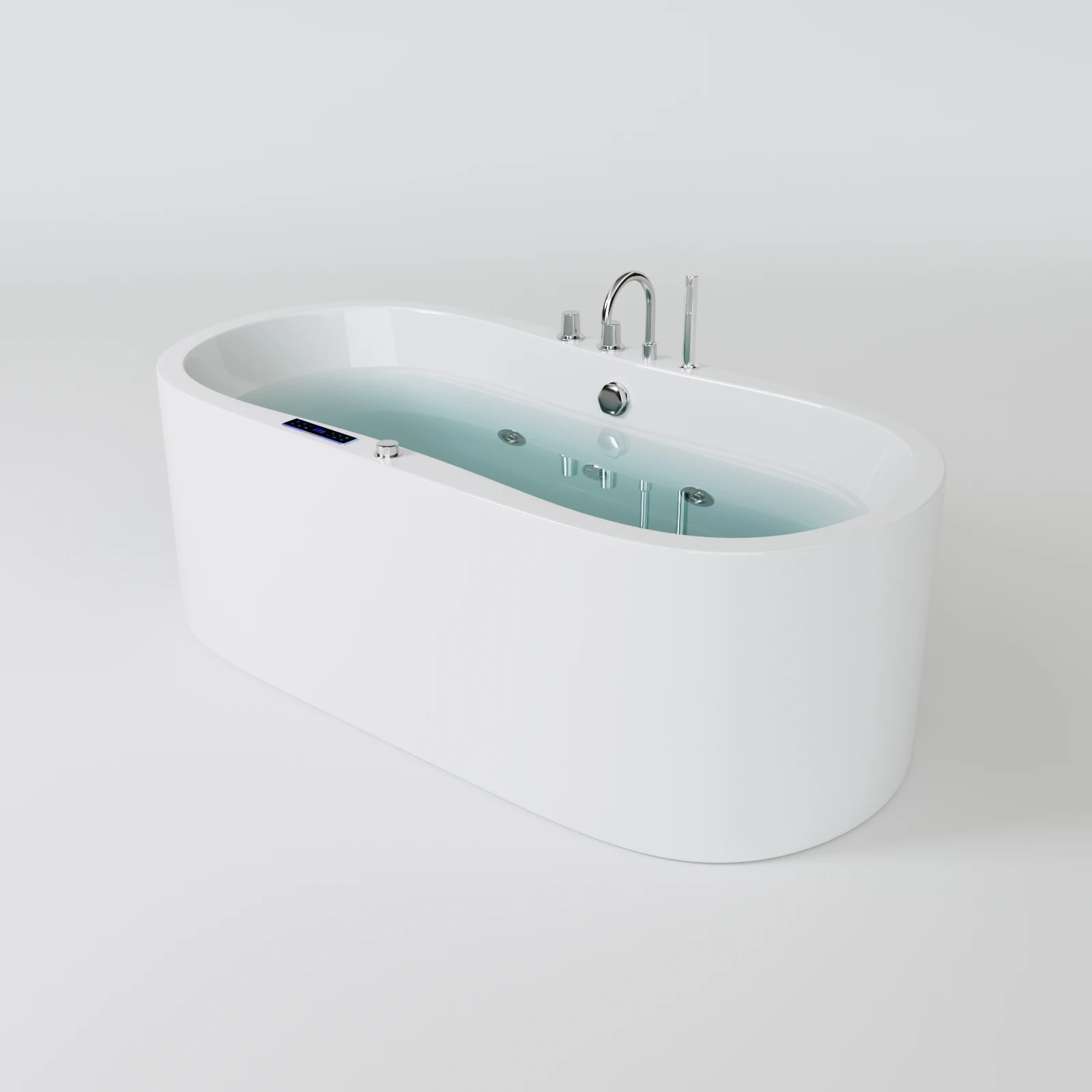 Enjoyable And Relaxed Acrylic Whirlpool Massage Bathtub