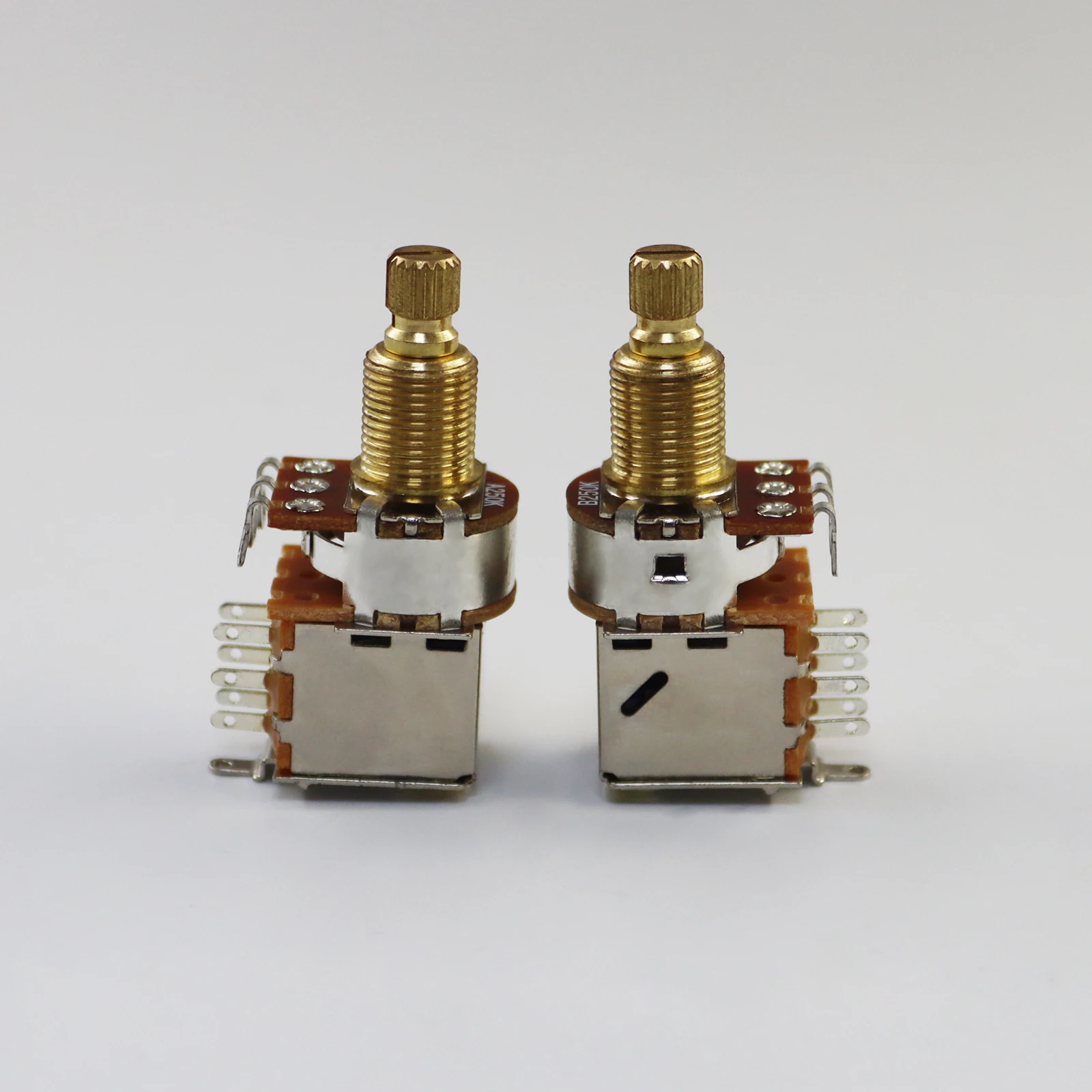 2PCS A250/B250/A500/B500Push Pull Gitarre Töpfe Audio Taper Potentiometer Lange CopperSplitShaftKompatibel mit gitarre Zubehör – Detail 3
