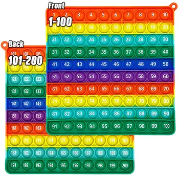 Rainbow Math Fidget Board 1