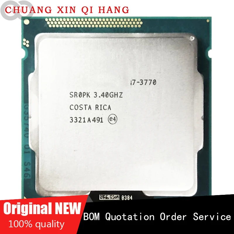 Processador CPU Quad-Core original, usado para i7-3770 I7 3770 3.4 GHz, 8M 77W LGA 1155