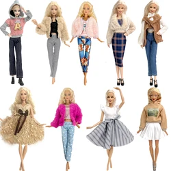 Mix 1 Pcs Fashion Dress For 1/6 Doll Outfit Casual Wear Clothing Skirt Accessories Clothes for Barbie Doll Dollhouse Toys JJ