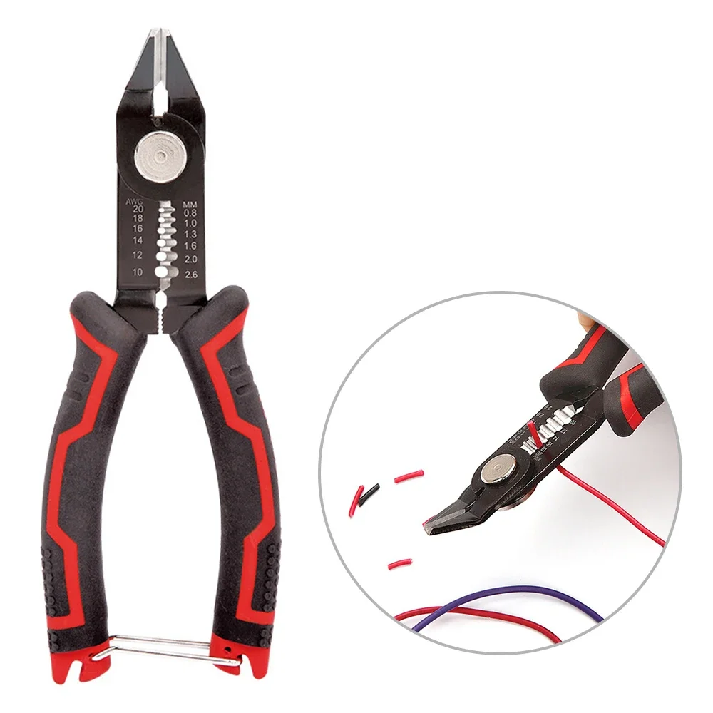 

6-inch Diagonal Wire Stripper 2-in-1 Electrician Pliers Multifunctional Optical Fiber Grinding Pliers Electrician Repair Tools