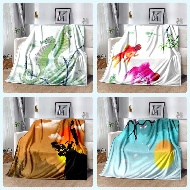 Simpleandatmosphericinkpaintingprintingairconditioningcover