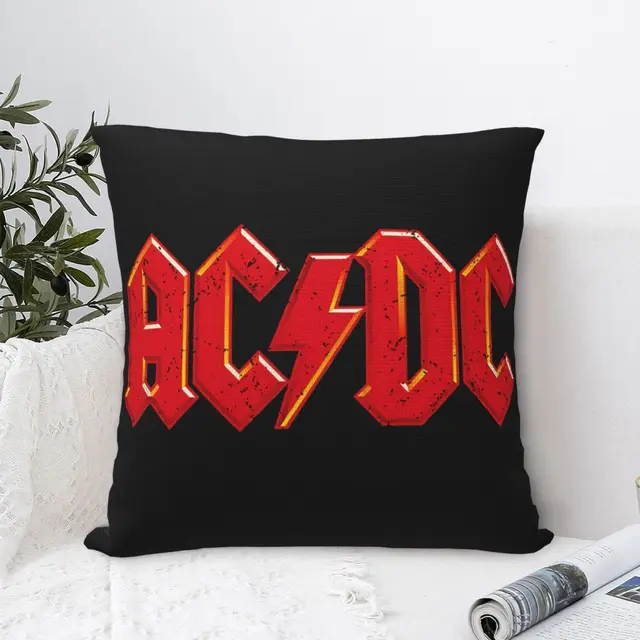 Ac Dc Párnahuzat Puha Poliészter Dekoráció Fedele Otthon 40*40 Cm - Image 6