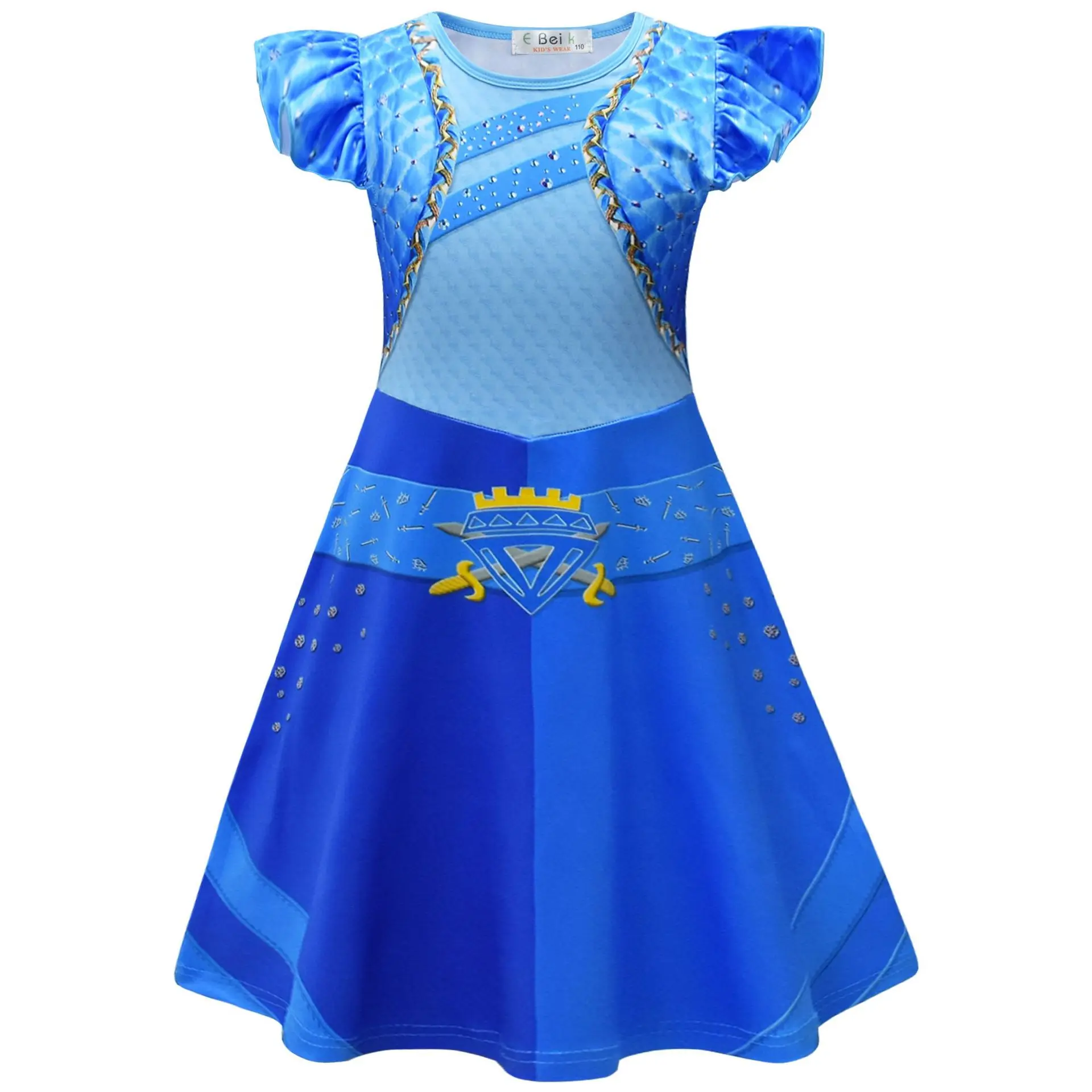 thumbnail image 1 of Disfraz de Cosplay rojo de Descendants 4 para niñas, disfraz de Cosplay de The Rise of Red Chloe, traje de fiesta de Halloween de princesa para niñas, 1 of 5