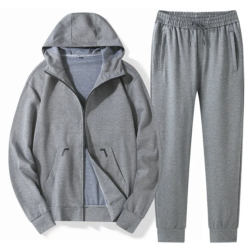 

New Arrival Fashion Super Large Autumn Men's Sports Leisure Hooded Long Sleeved Pants Set Plus Size XL 2XL3XL4XL 5XL 6XL 7XL 8XL