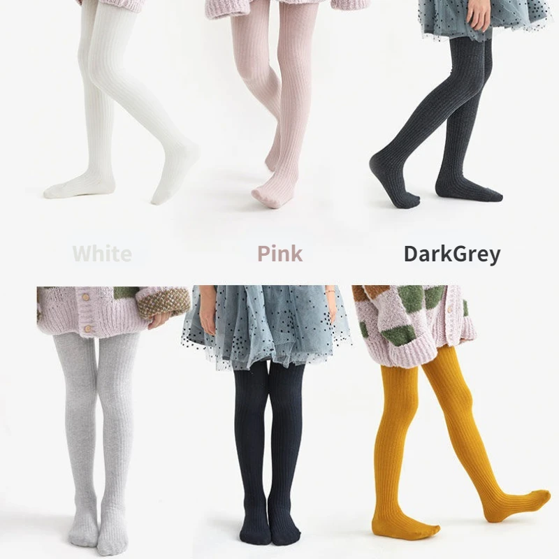 Baby Girl Black Tights Leggings Spring Tights Girls Cotton Spring