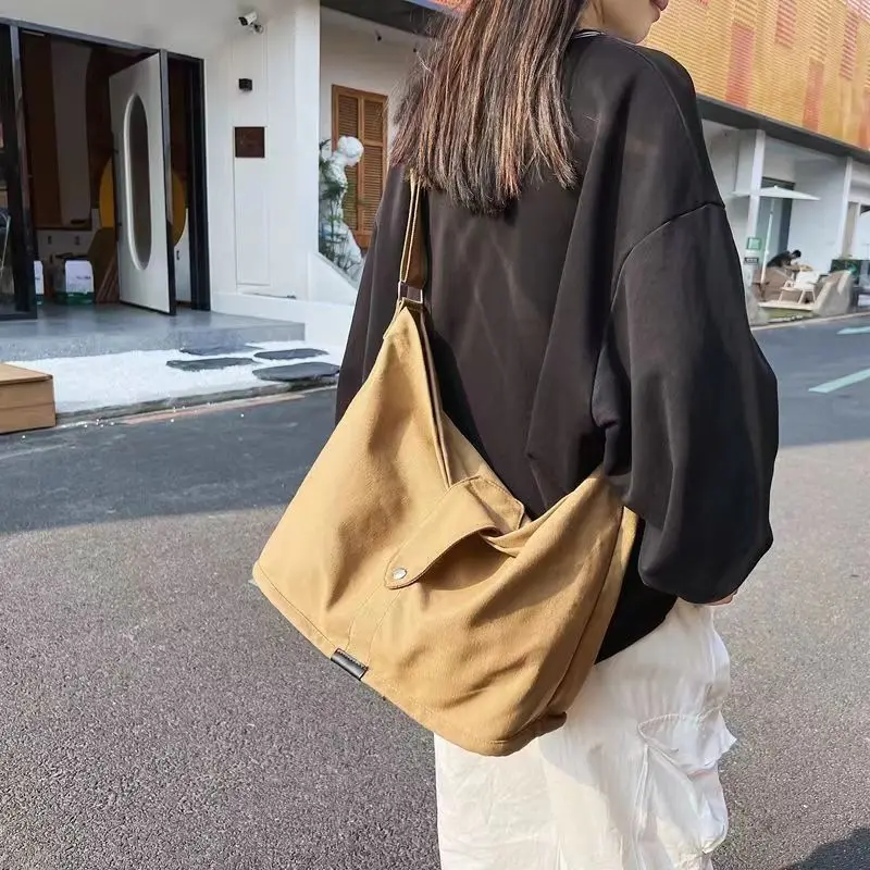 

Холщовая Сумка-Кроссбоди на одно плечо, в Корейском стиле