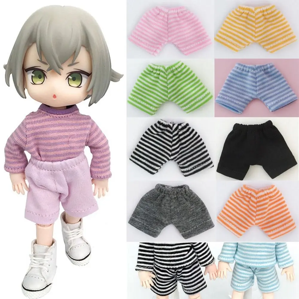 

Модная одежда, брюки, полосатые штаны для кукол OB11 1/11 года для шарнирных кукол 1/12, Одежда для кукол ГСК, шорты «сделай сам» Obitsu 11, Одежда для кукол
