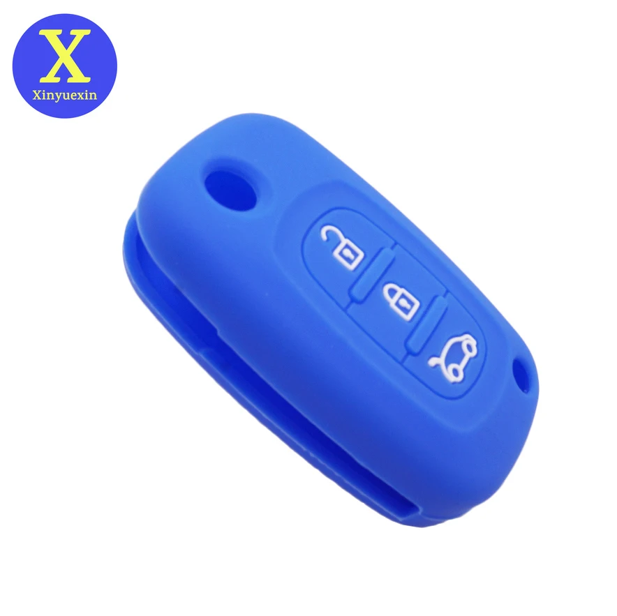 Xinyuexin Silicone Key Cover for Renault Fluence Clio Megane for Mercedes for LADA Vesta Granta XRay Kalina Priora Sedan Sport