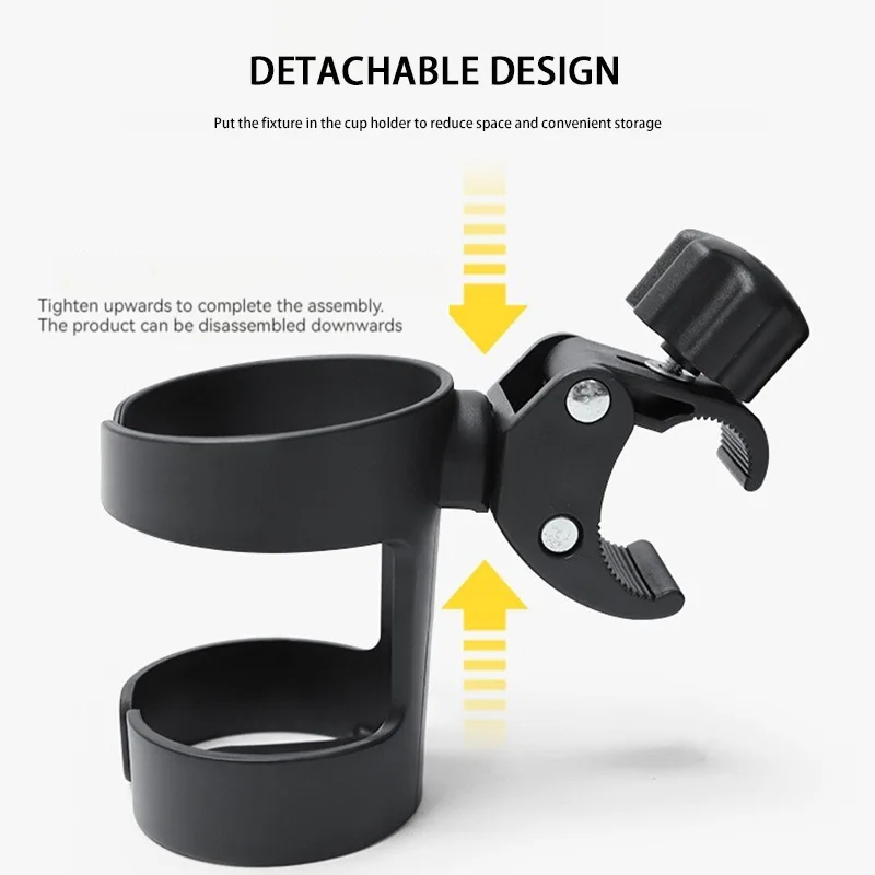 Baby Stroller Cup Holder Universal 360 Rotatable Drink Bottl stroller bottle holder