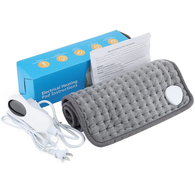 75W Elektromos Fűtőpad Hátfájáshoz 10 Hőszintű Lágy Hőnövény Nedves, Száraz Terápiához - Image 6