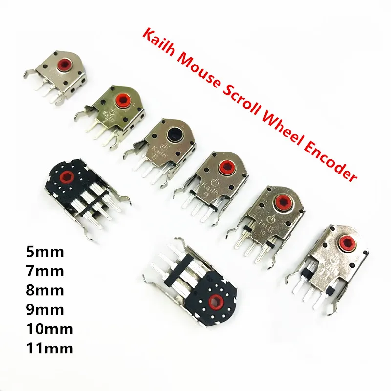 Kailh-rotary Mouse Rolagem Roda Codificador Decodificador Livre de Poeira pc Mouse Alps 1.74 mm Hole Mark 1530g Pcs mm mm mm Milímetros 10 Milímetros 11 Milímetros