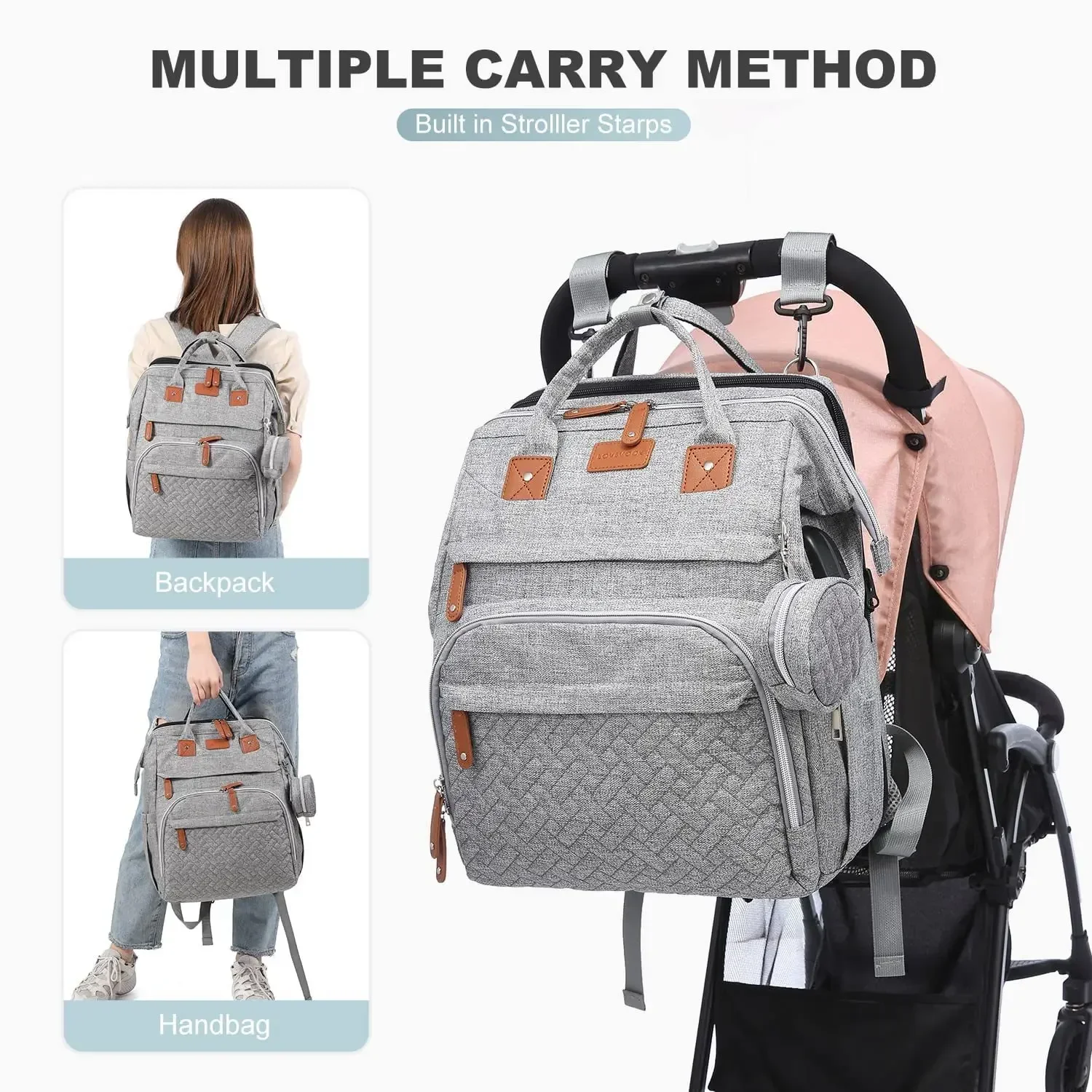 New Baby Nappy Changing Bags Changing Station Portable Baby Bed Travel Bassinet Folding Crib Shade Cloth Changing Pad Waterproof 3
