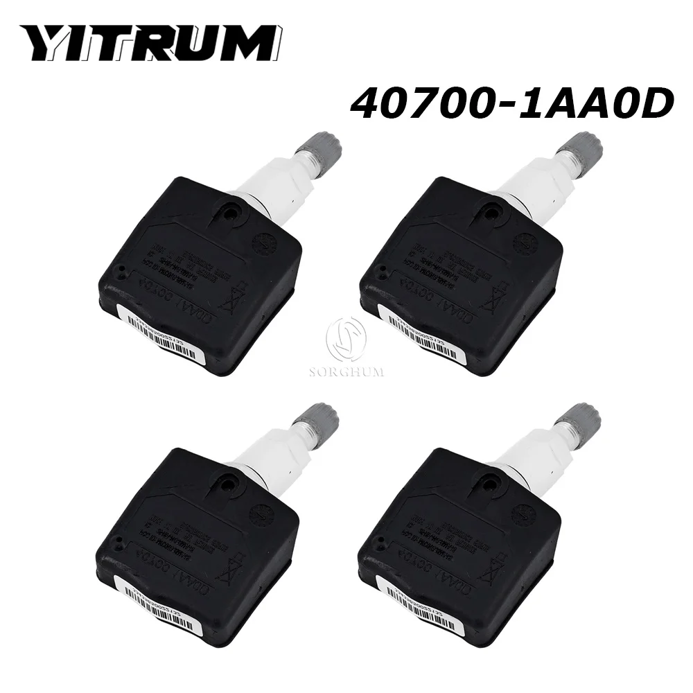 YITRUM 40700-1AA0D для Nissan Frontier Maxima Titan NV200 Armada Versa Xterra Altima датчик давления в шинах TPMS 315 МГц 4 шт.