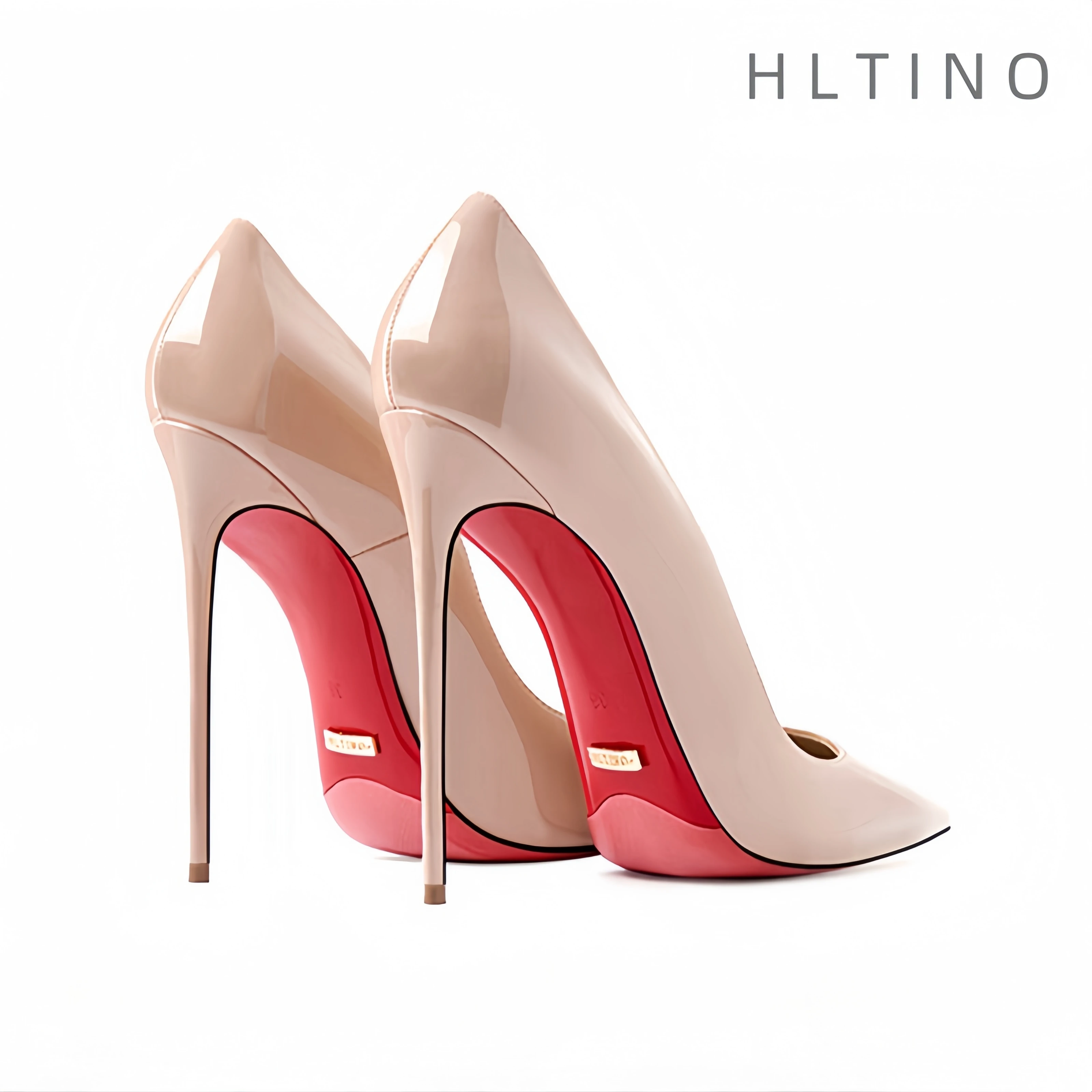 Women High Heels Leather Pumps Pointed Toe 12cm for Women