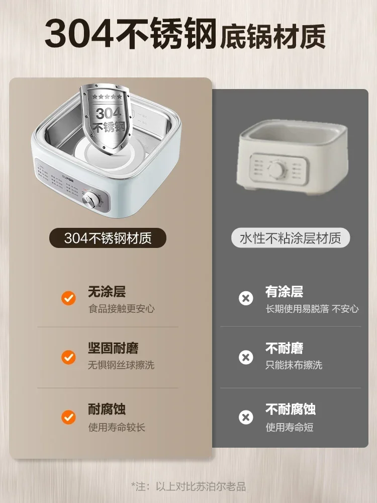 three-layer Electric steamer Household steamer Cooking and stewing integrated breakfast machine Multifunctional steam cage New