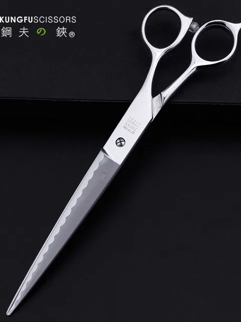 KUNGFU Professional 7 Inch Hair Cutting Shear VG10 Steel Barber Products Hairdressing Scissors kungfu 6 inch barber hair cutting scissors hairdressing professional barber hairdresser haircut scissors shear set
