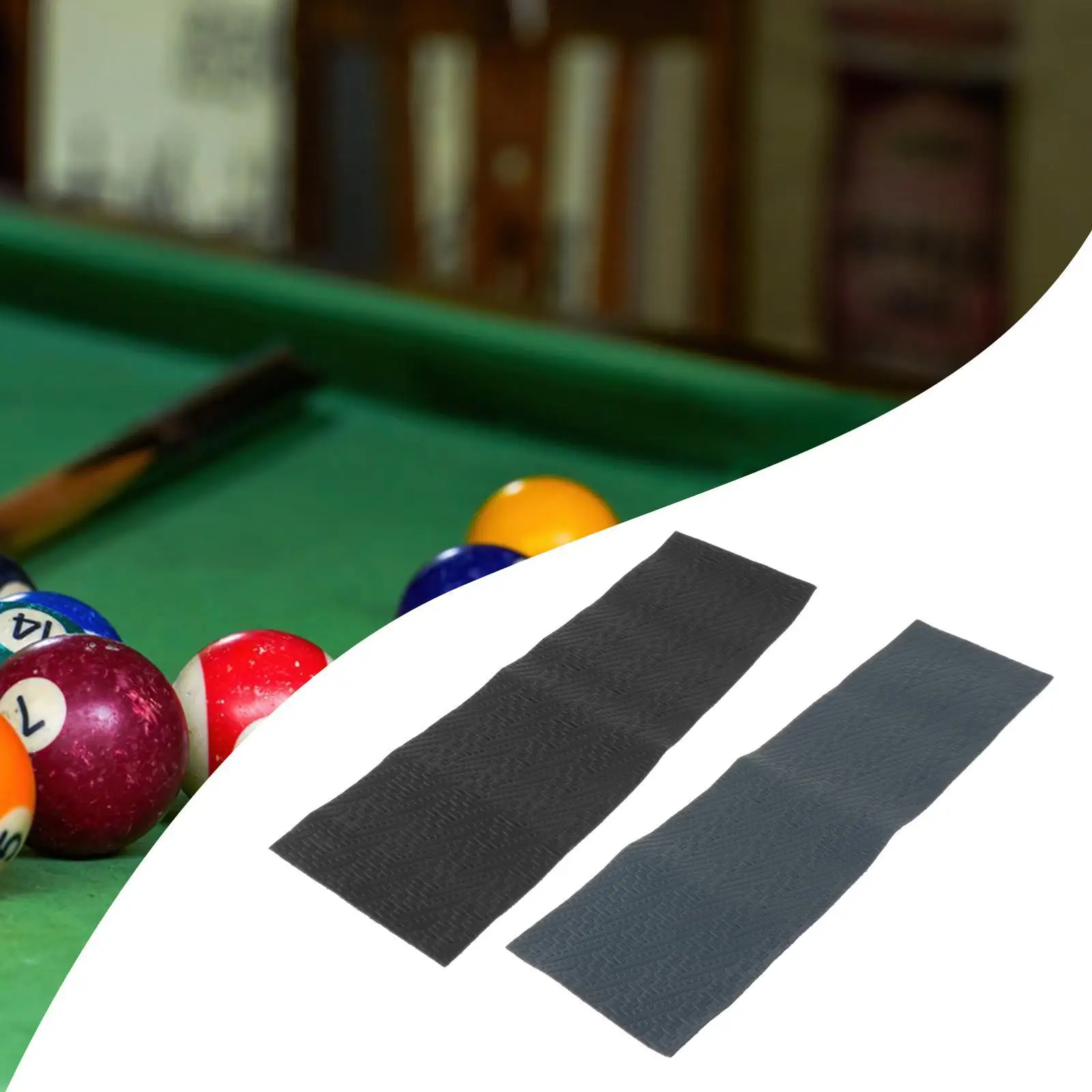 Pool Cue Stick Wrap Embossed Leather Anti Slip Billiard Stick Protector
