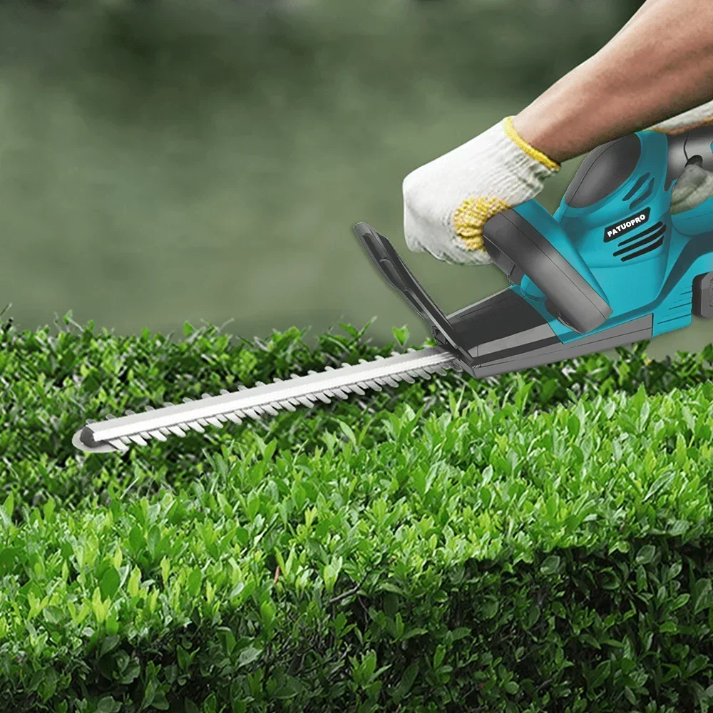 480MM Cordless Electric Hedge Trimmer Rechargeable Multifunction Double Blades Garden Lawn Mower Tools For Makita 18V Battery 6