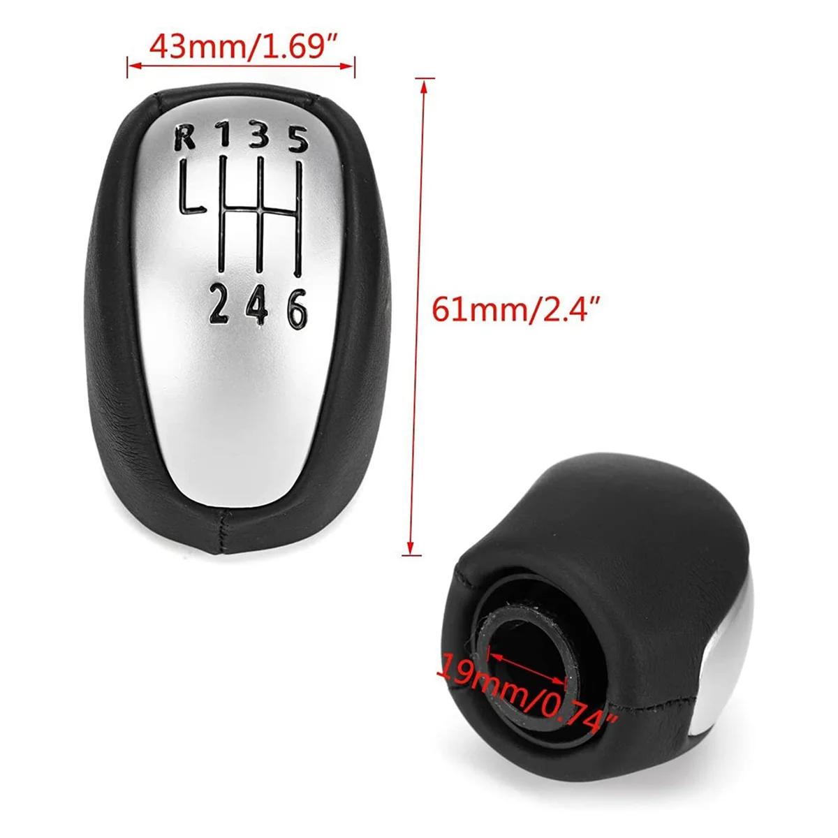 

2x6 скоростей Φ Gaiter крышка багажника рычаг переключения передач Ручка для багажника для Renault Laguna Mk3 2007-2014