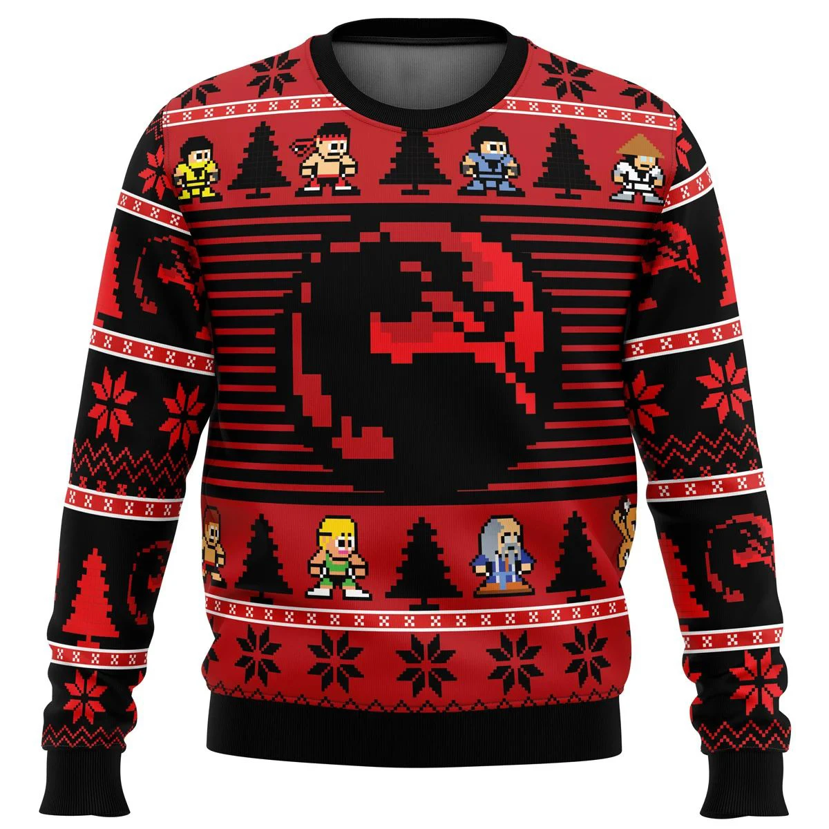 

Mortal Kombat Finish Him Ugly Christmas Sweater Christmas Sweater gift Santa Claus pullover men 3D Sweatshirt and top autumn and