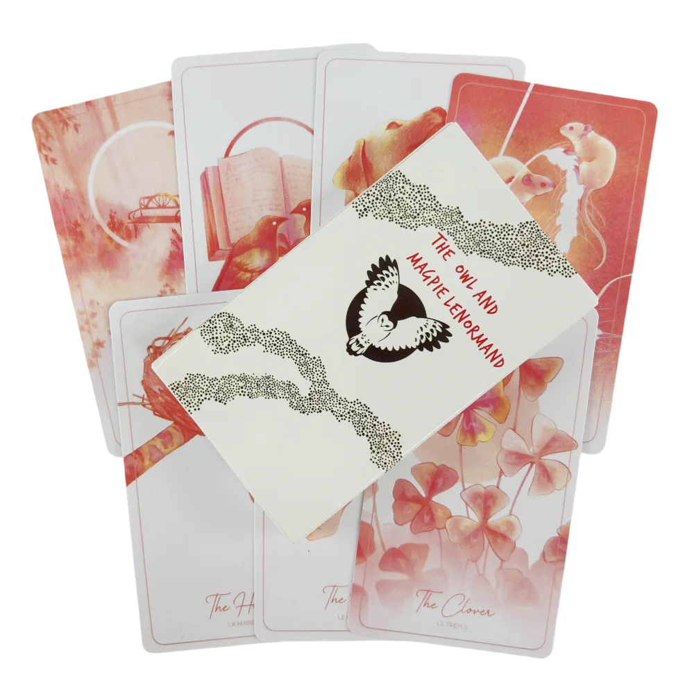 The Owl And Magpie Lenormand Oracle Cards Divination Deck English