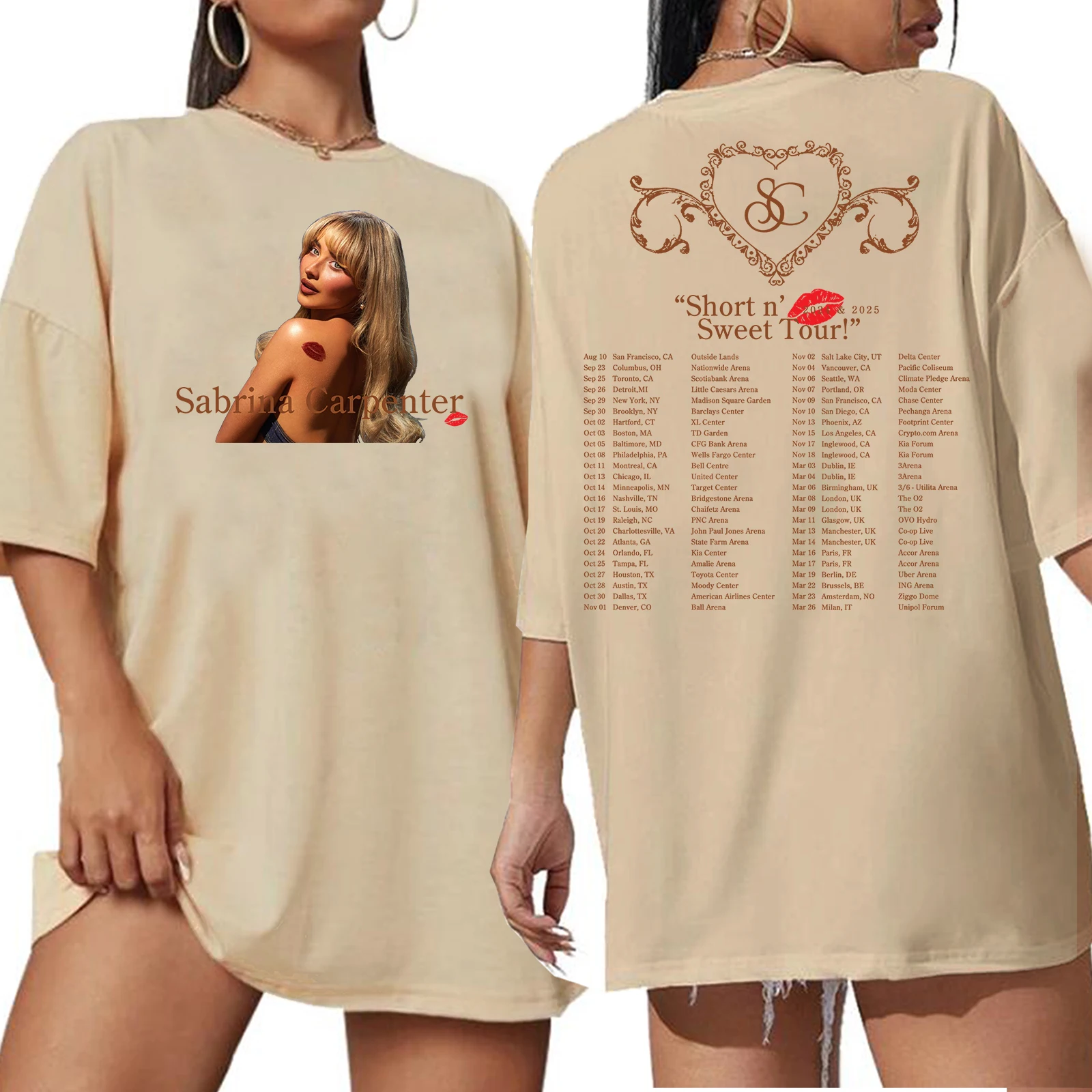 Sabrina Carpenter Short n' Sweet Tour 2024 2025 Extra Large