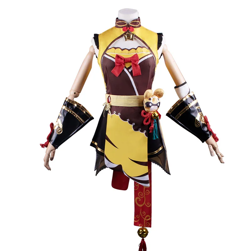 ҷ  ִϸ̼ Genshin Impact Cos Xiangling  ڽ ǻ  ü Ʈ   巹 ݹ