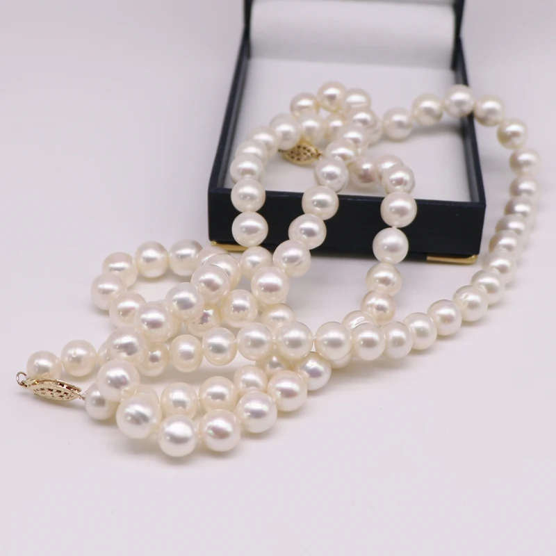 Dainty Freshwater Pearl Choker Necklace - 925 Sterling Silver, Genuine 5-6mm Pearl, Adjustable 18 Inch - View #12