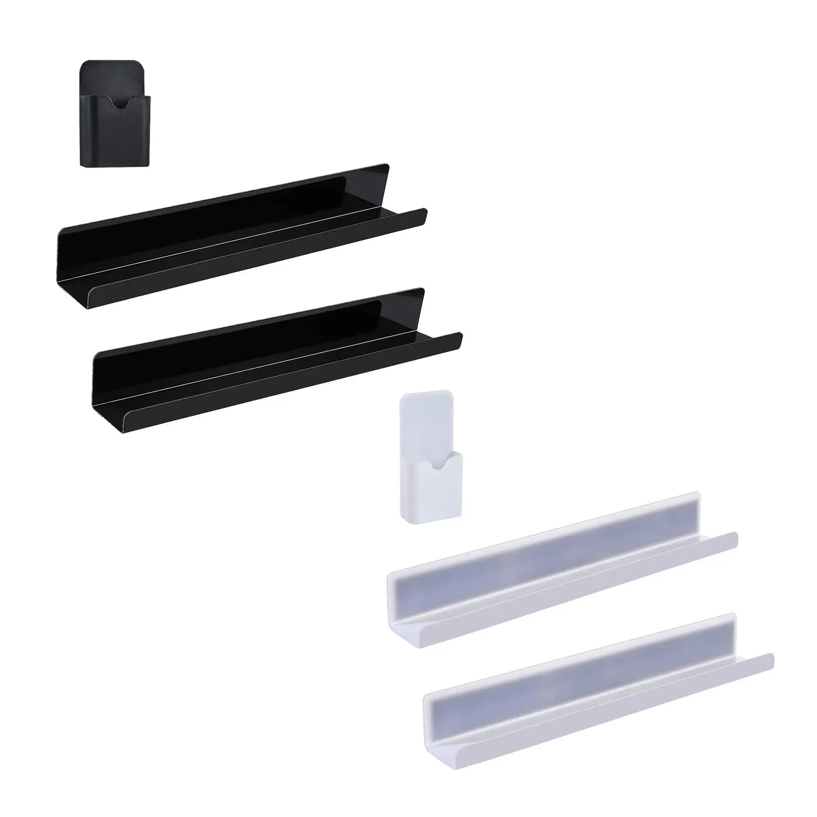 

2 Pieces Whiteboard Magnetic Bookshelf for Living Room Kitchen Whiteboard