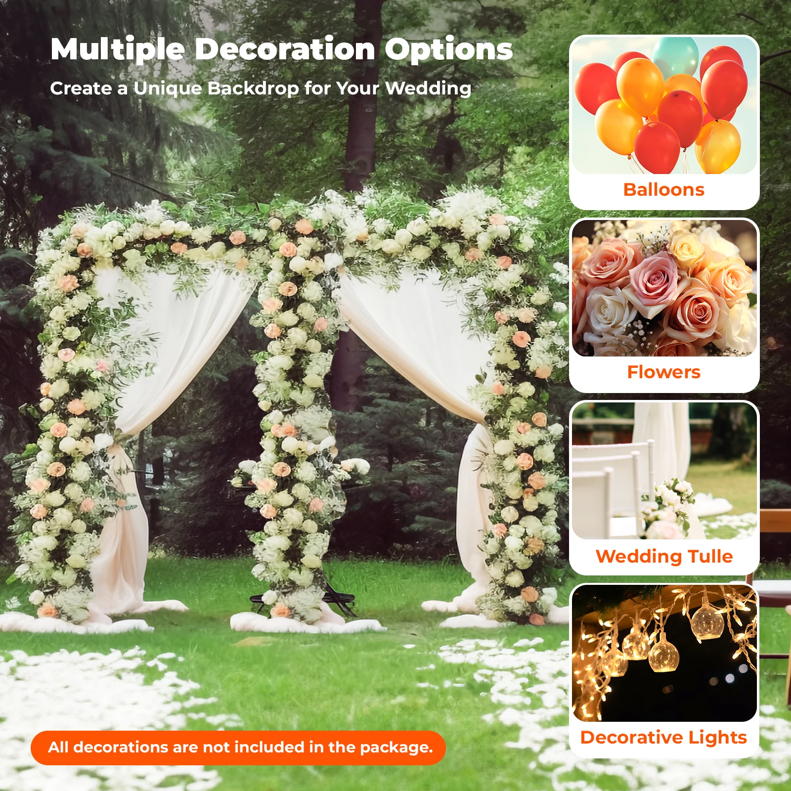 3x6m Wedding Party Backdrop Stand Pipe Kit Curtain Frame Telescopic for Wedding Birthday Party Home Accessories Decor