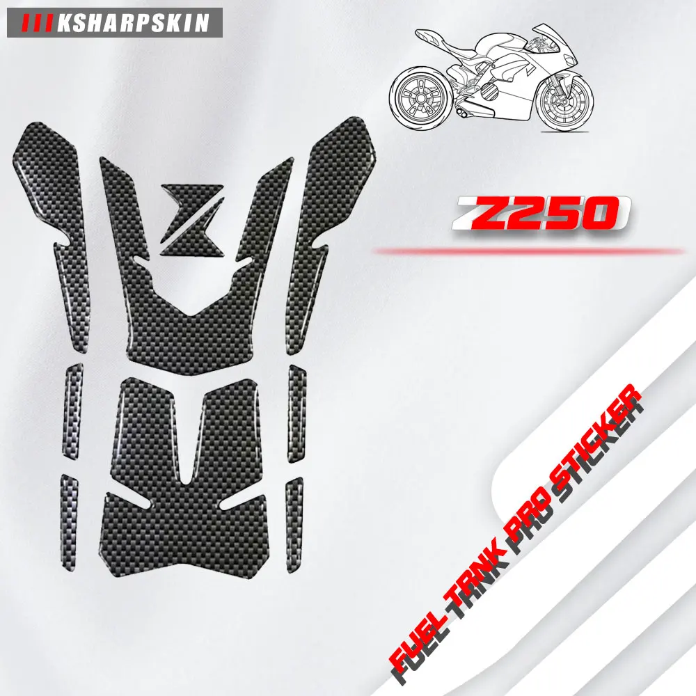 Moto Rcycle 3D Fuel Tank Pad Sticker Decalcomanie Protettive Moto Universal Fuel Tank Stickers Emblema Per Z250 Z800 Z1000