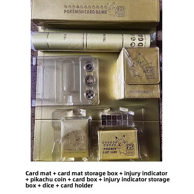 Original Pokemon PTCG 25th Anniversary Golden Gift Box Chinese