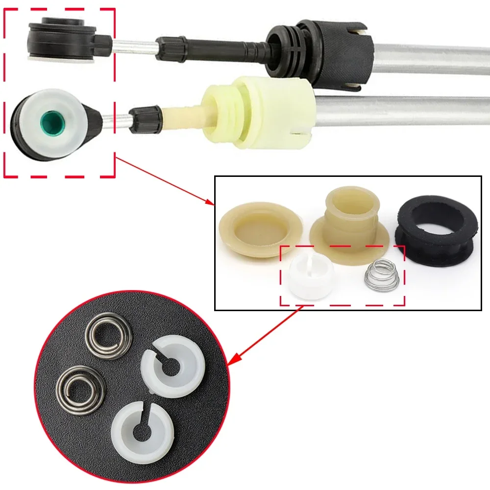 Manual Trans Gear Cable Bushing End Clip Spring Gearbox Selector Lever for Opel Vauxhall Mokka X Astra J H Zafira Insignia A
