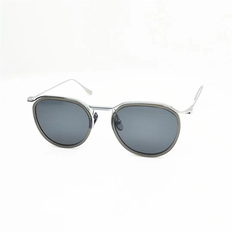 

Солнцезащитные очки JAMES TART OPTICAI 395S для мужчин и женщин, Летние Стильные овальные очки с защитой от ультрафиолета в стиле ретро, футляр в овальной оправе